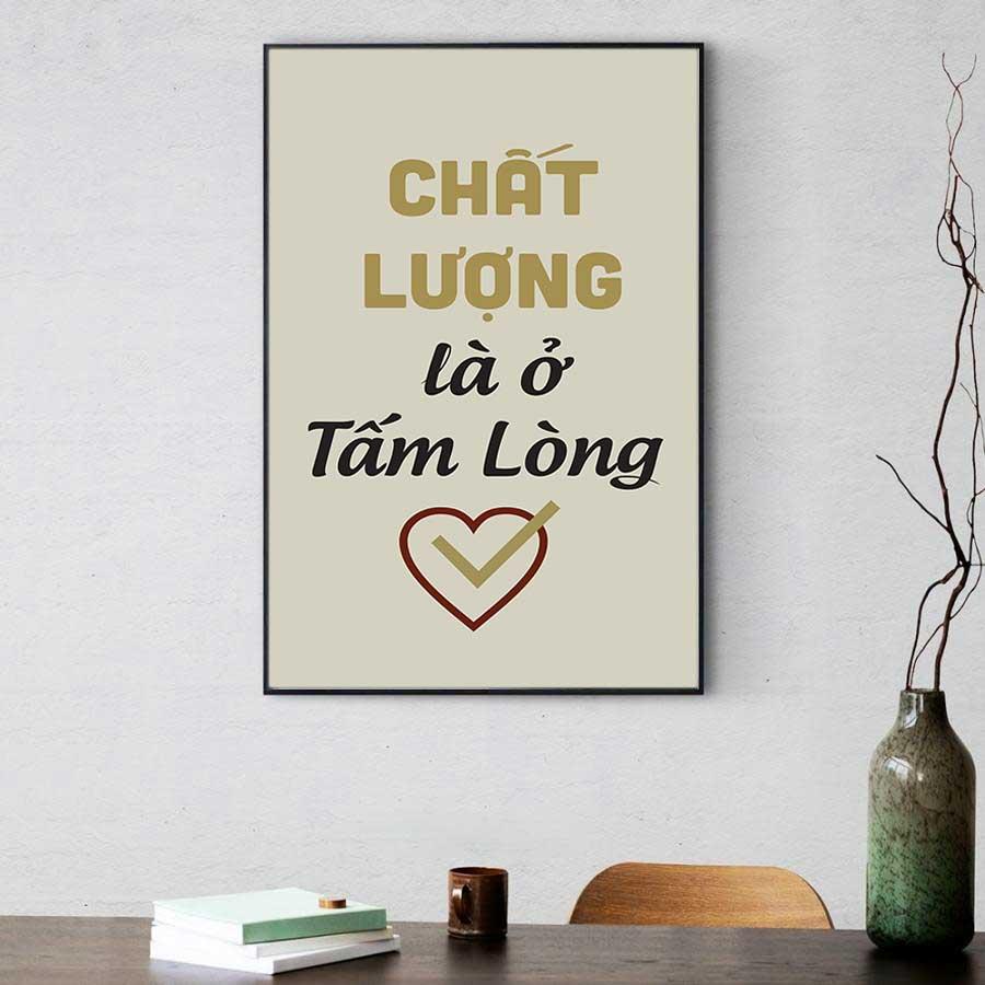 Tranh động lực văn phòng: Chất lượng là ở tấm lòng