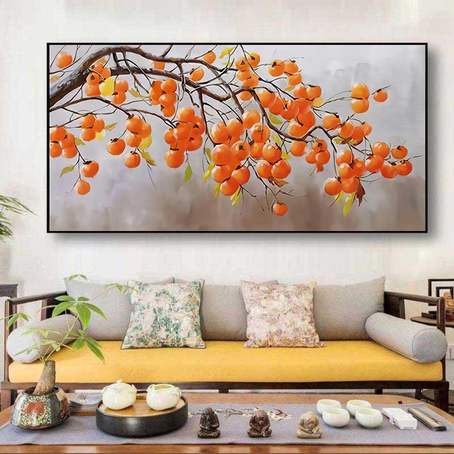 Tranh cành hồng nghệ thuật