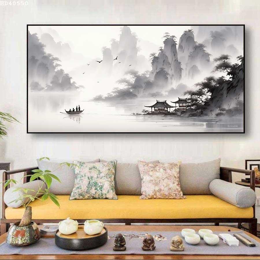 Tranh thủy mặc sơn thủy hữu tình