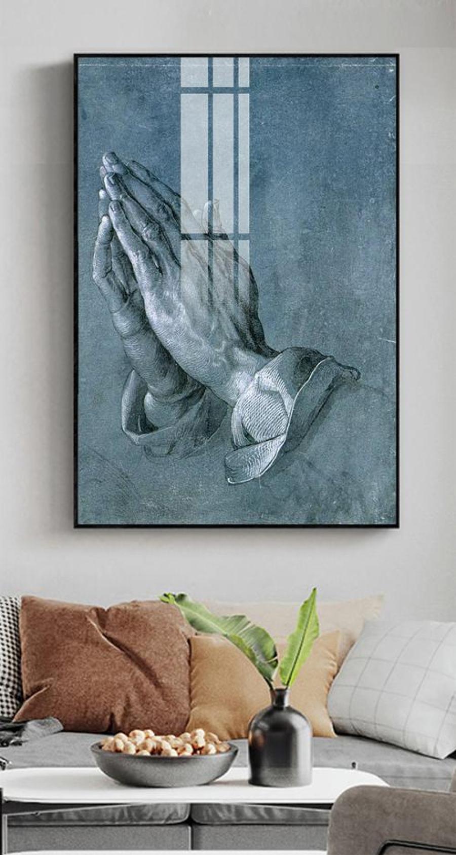 Tranh treo tường bàn tay Phật