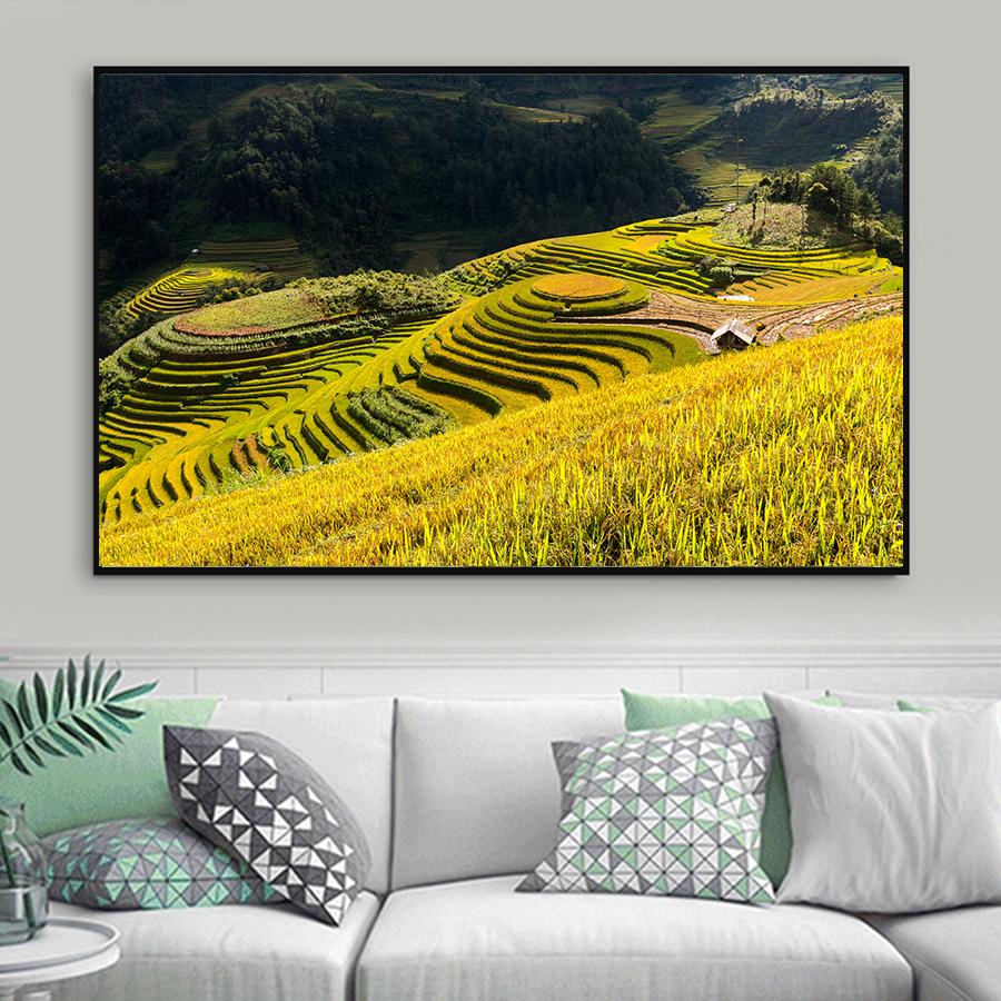 Tranh phong cảnh ruộng bậc thang Tây Bắc