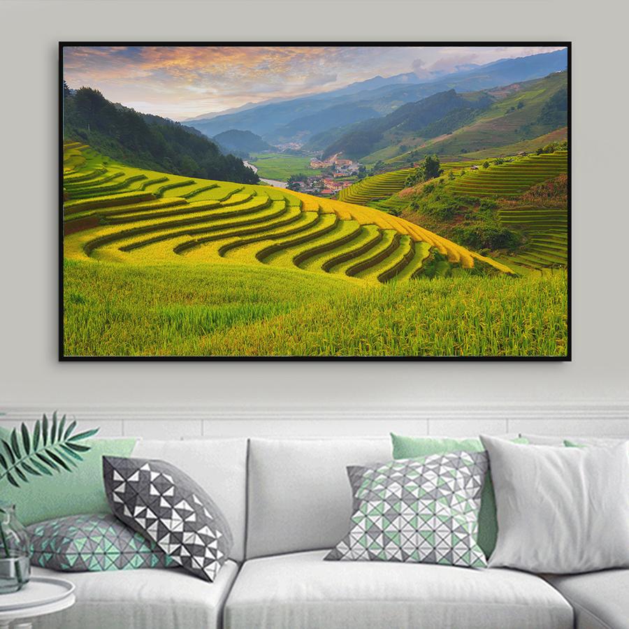 Tranh treo tường ruộng bậc thang Tây Bắc