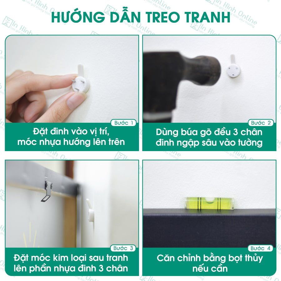 hướng dẫn treo tranh Tranh Tâm Linh