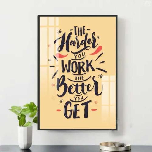 Tranh động lực tiếng Anh: The harder you work the better you get