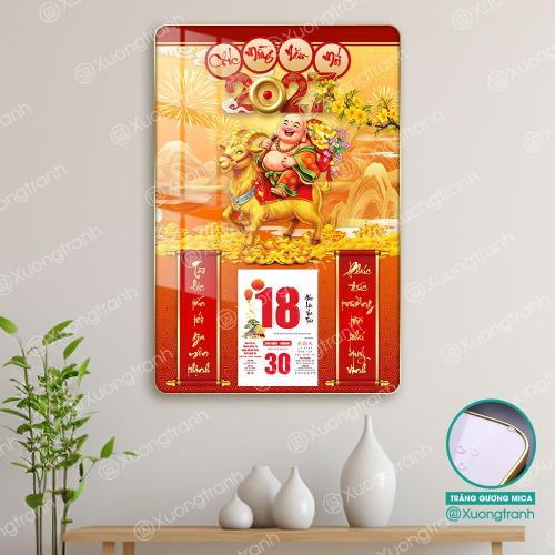 Đốc lịch tranh tráng gương mica Tết 2027 tài lộc và may mắn