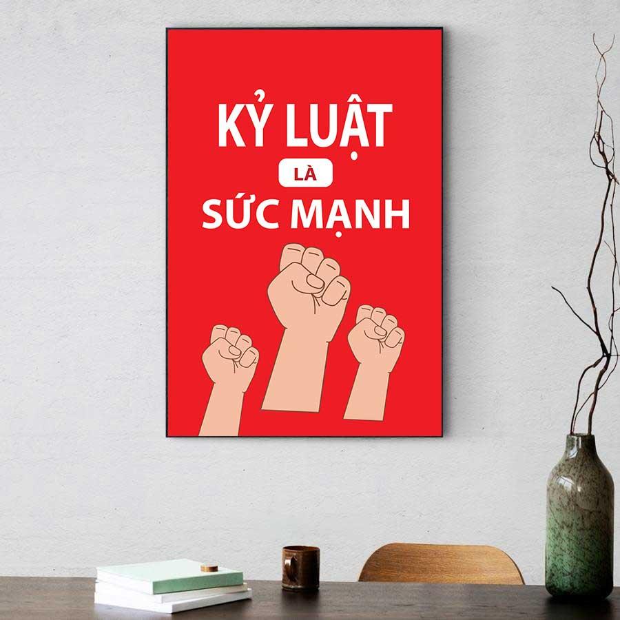 Tranh động lực văn phòng : Kỷ luật là sức mạnh