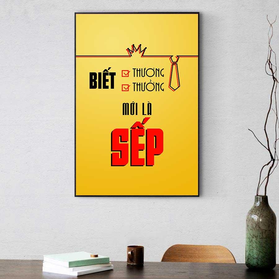 Tranh động lực văn phòng: Biết thương, biết thưởng mới là sếp