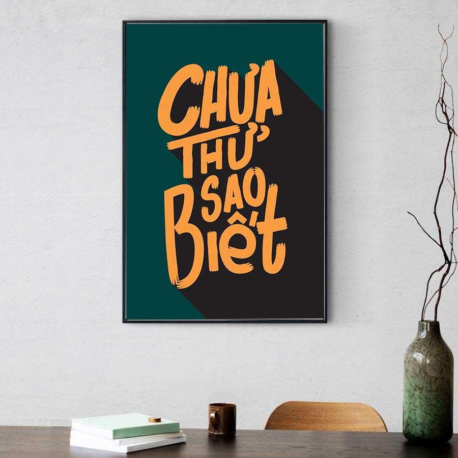 Tranh slogan động lực: Chưa thử sao biết