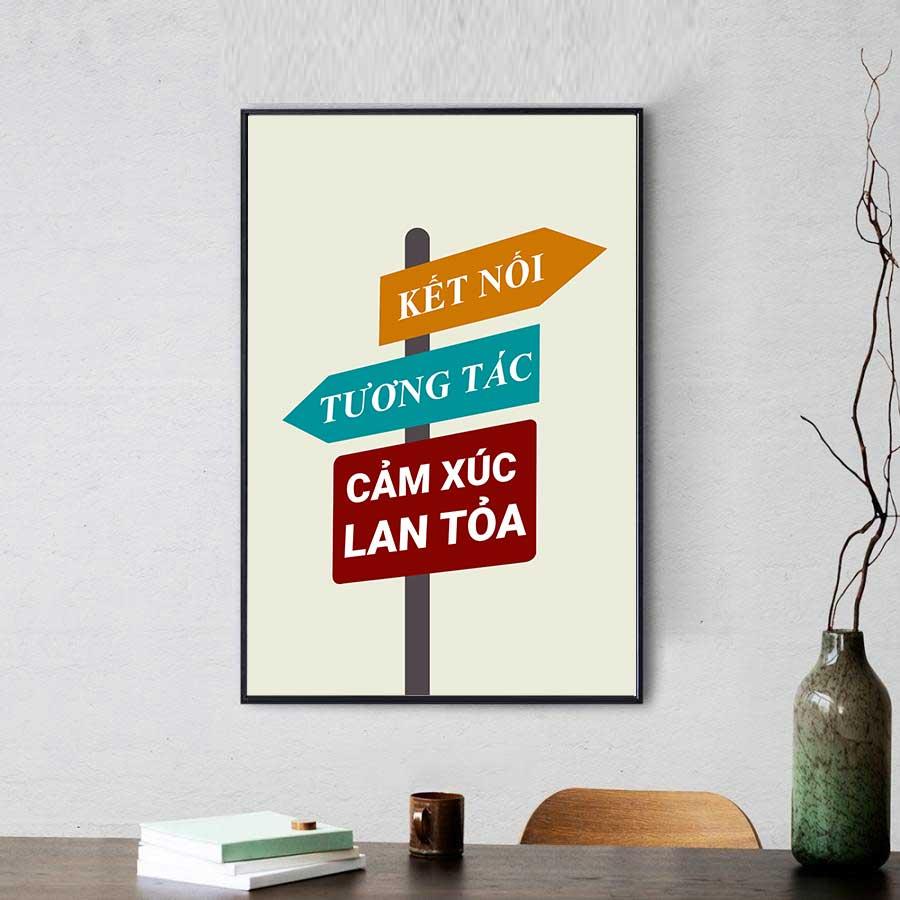 Tranh văn phòng: Kết nối, tương tác, cảm xúc lan tỏa