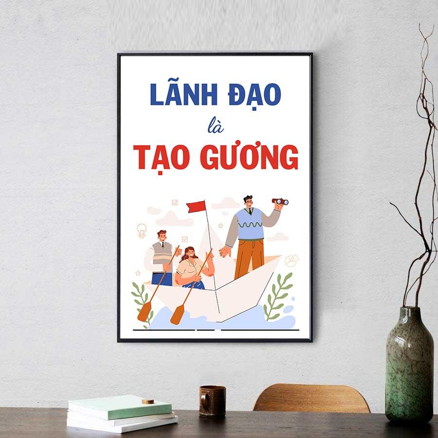 Tranh văn phòng: Lãnh đạo là tạo gương