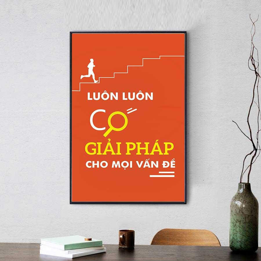 Tranh slogan: Luôn có giải pháp cho mọi vấn đề