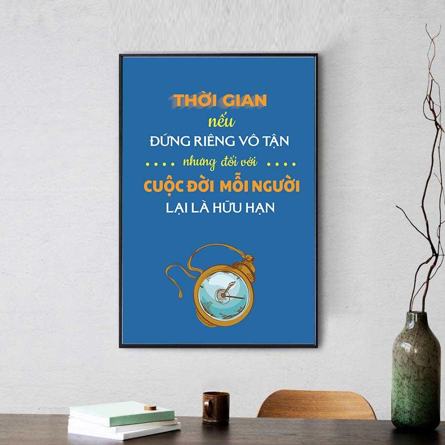 Tranh văn phòng: thời gian nếu đứng riêng vô tận, nhưng đối với cuộc đời mỗi người là hữu hạn