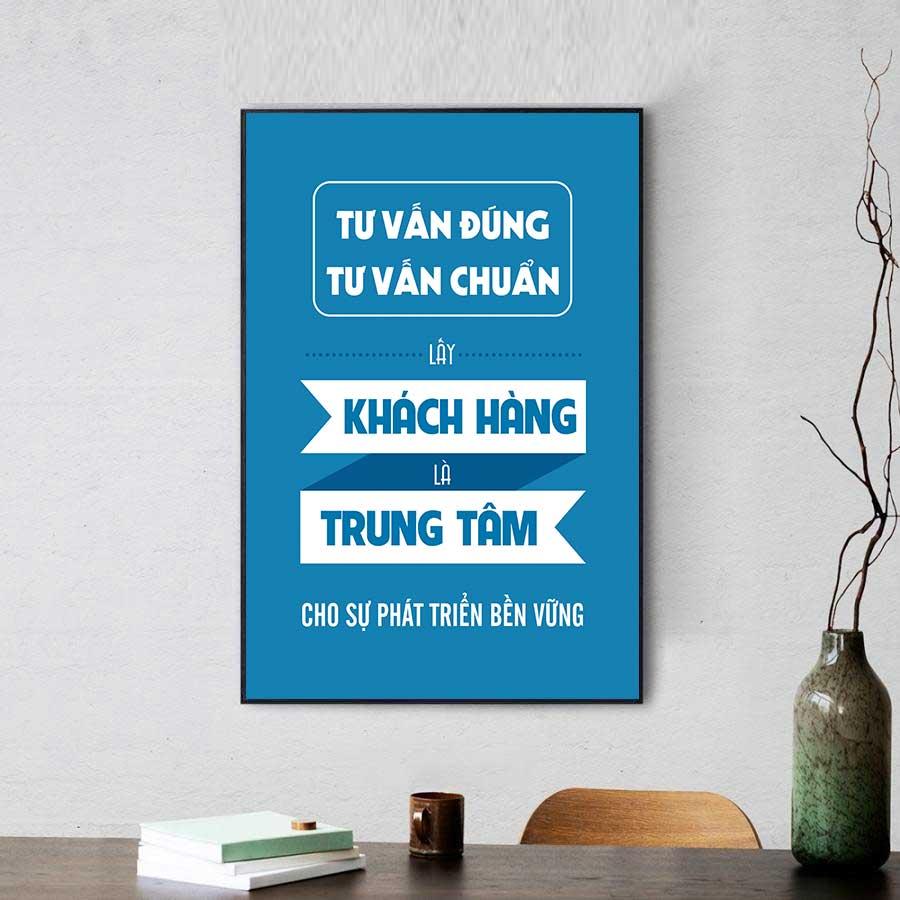 Tranh động lực văn phòng: Khách hàng là trung tâm cho sự phát triển bền vững