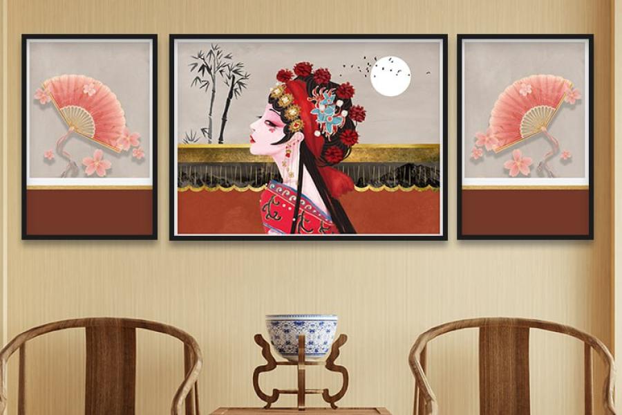 Tranh treo tường vẻ đẹp Phương Đông