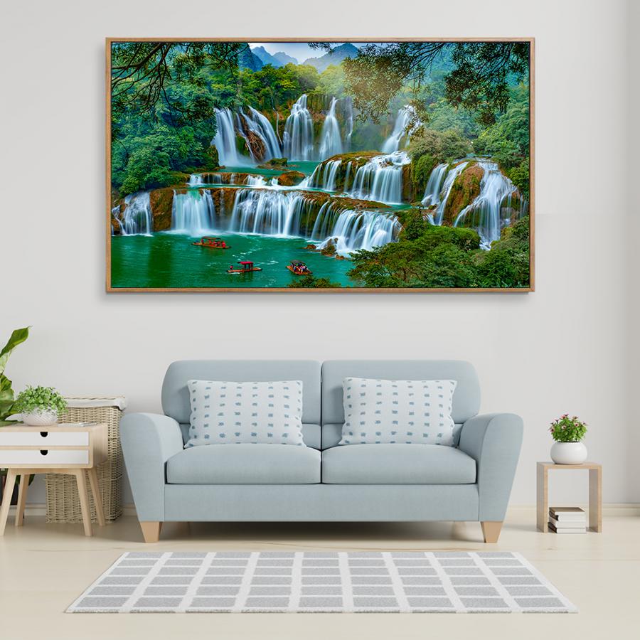 Tranh treo tường phong cảnh thác nước hiện đại