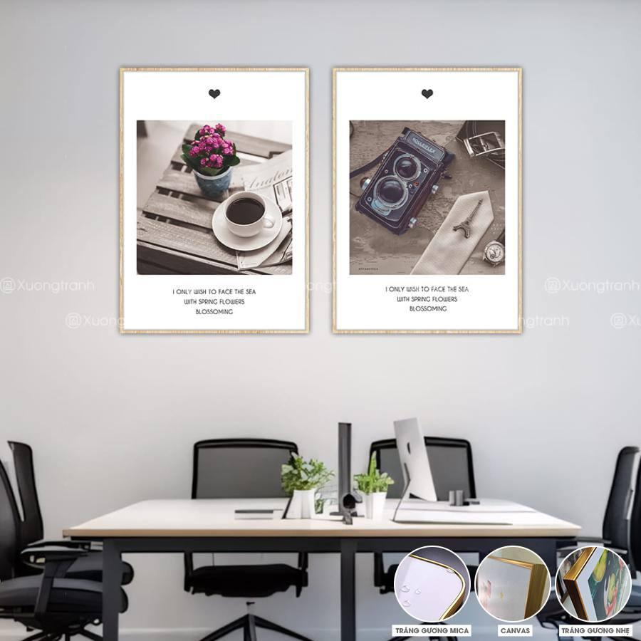 Tranh văn phòng nhiếp ảnh đời sống với hơi hướng vintage
