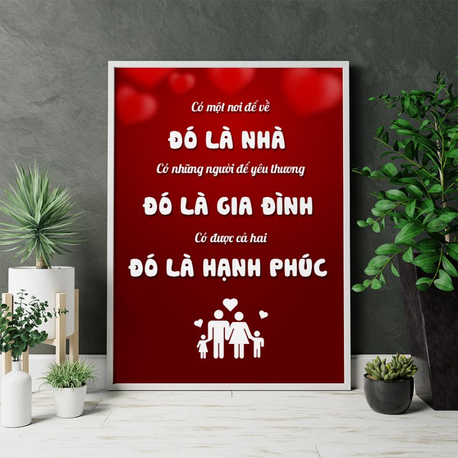 Những mẫu tranh treo tường gia đình ý nghĩa, gắn kết yêu thương