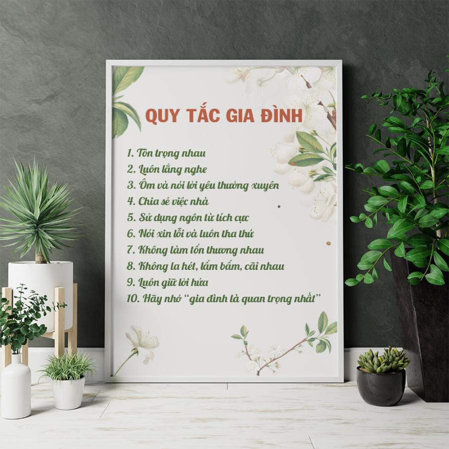 Những mẫu tranh treo tường gia đình ý nghĩa, gắn kết yêu thương